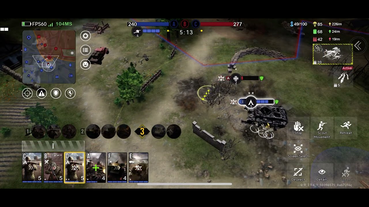 War Alert: WWII PVP RTS Sherman 76mm Spam