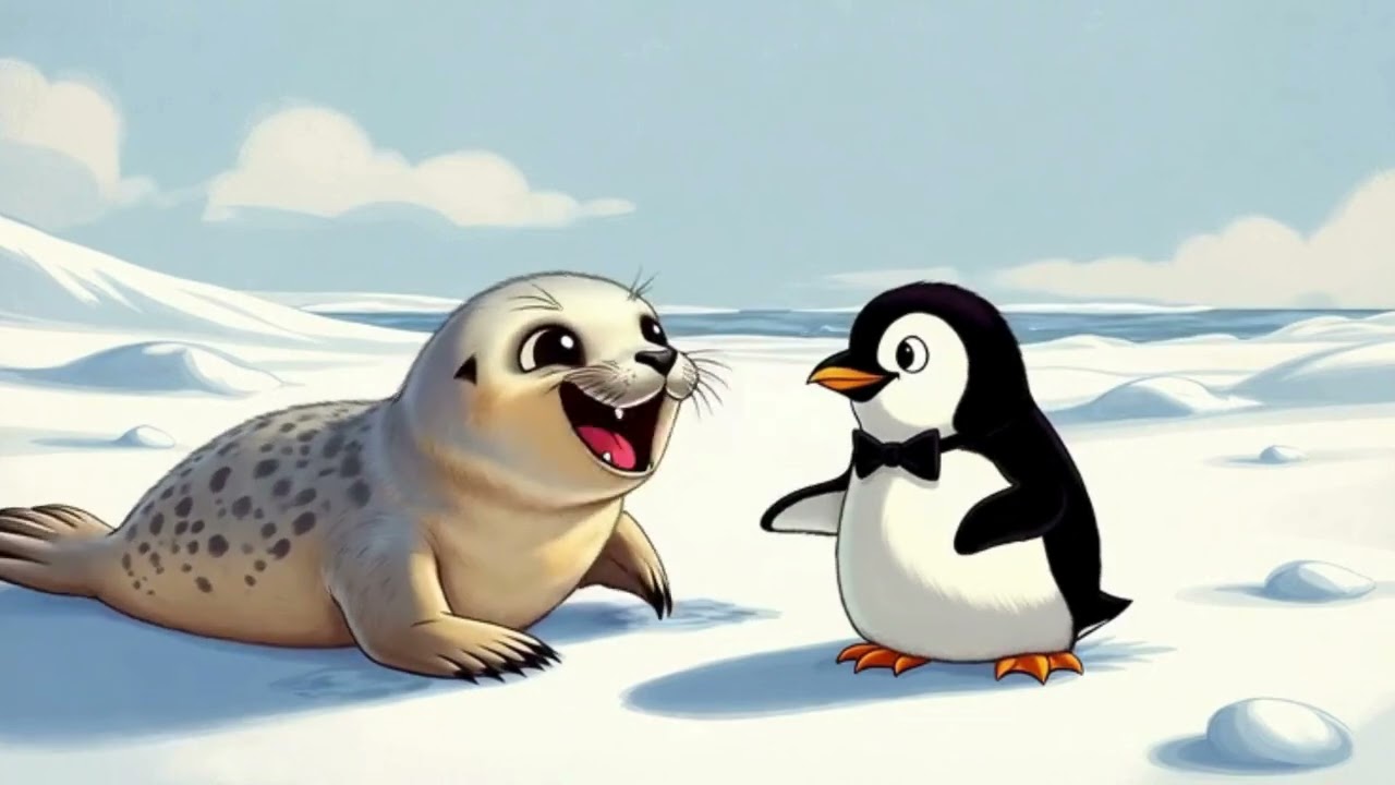 Pico the Little Penguin’s Big Slide ❄️ | 3-Minute Bedtime Story for Kids