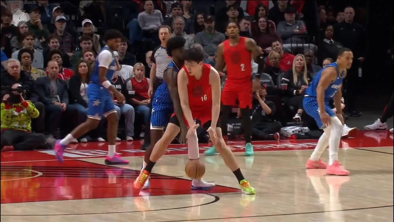 Yang Hansen full highlights vs. Orlando Magic - 4 Points, 2 Rebounds, 2 Assists, 1 Steal, 1 Block