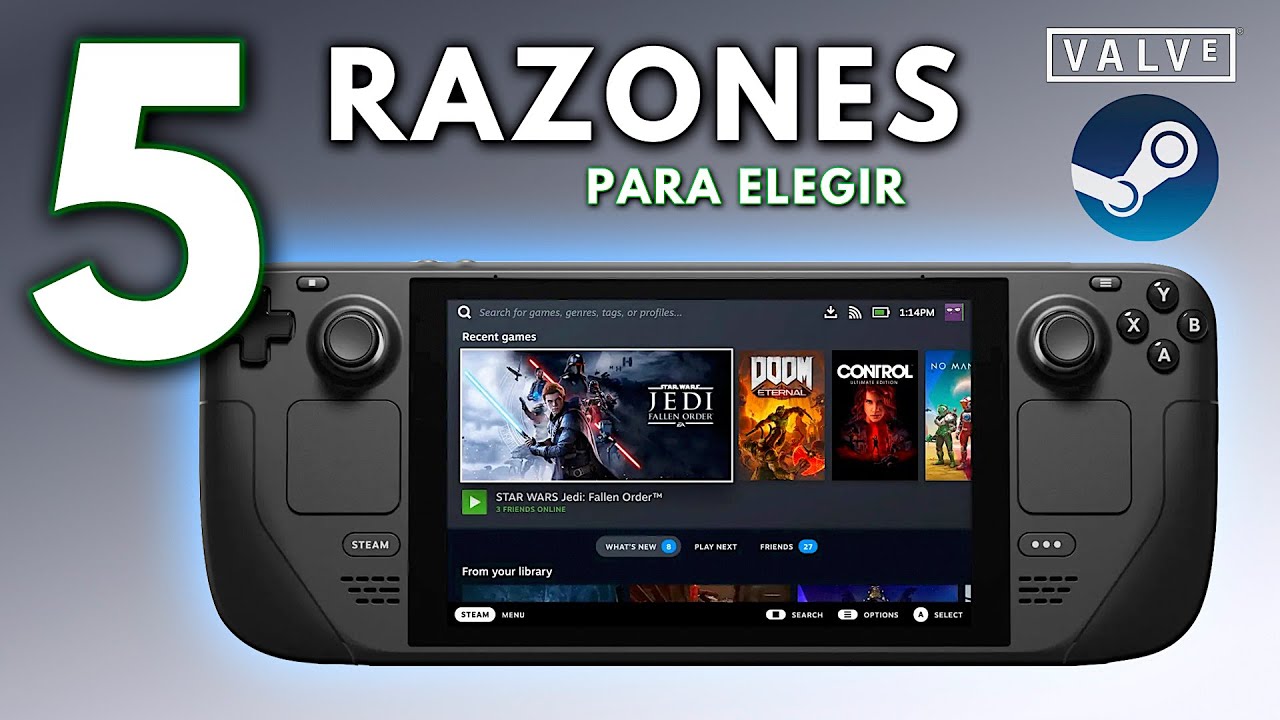 5 RAZONES para COMPRAR una STEAM DECK en 2024 😮 5️⃣ 🎮😮 || Jugamer