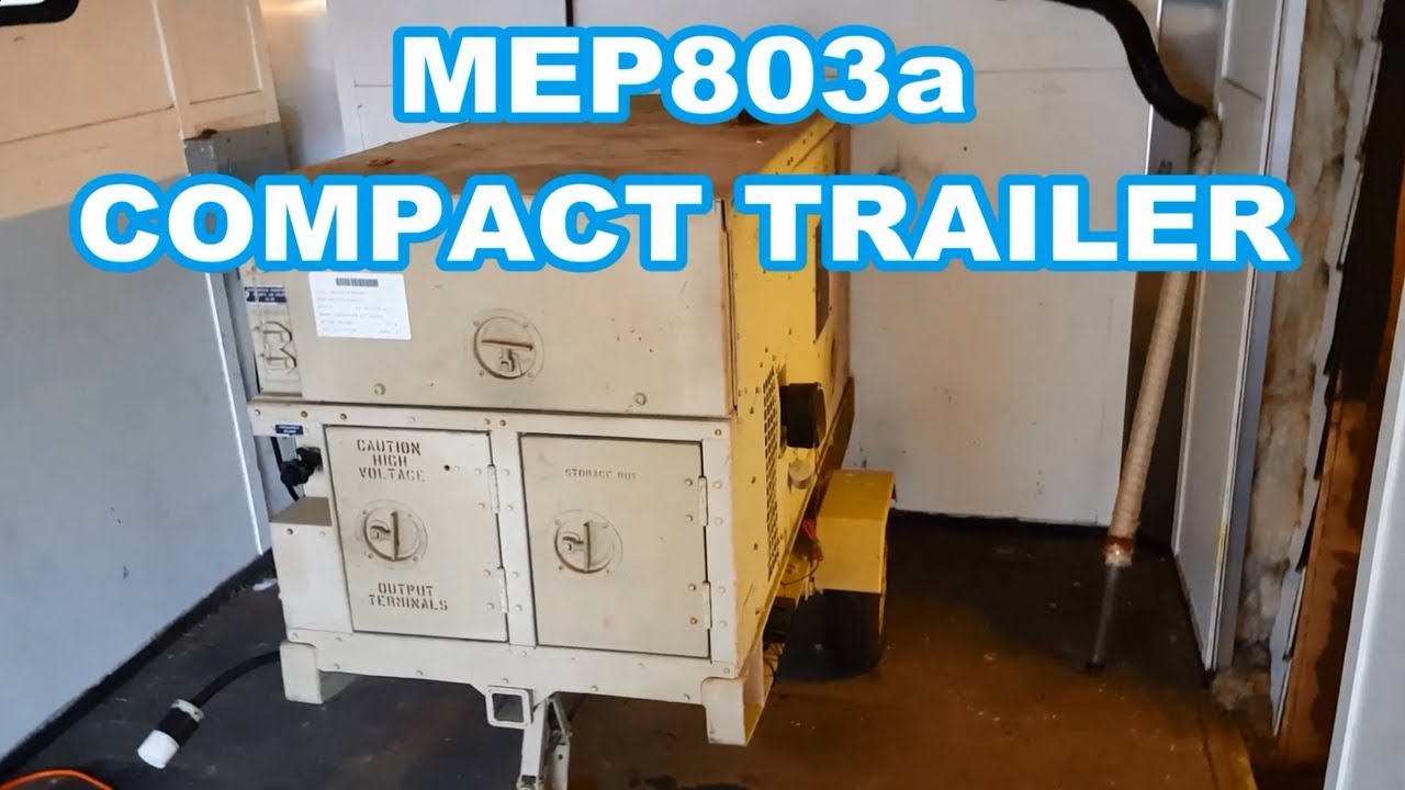 MEP803a Generator you can tow/move with ease and COMPACT  Easy trail mod harbor freight