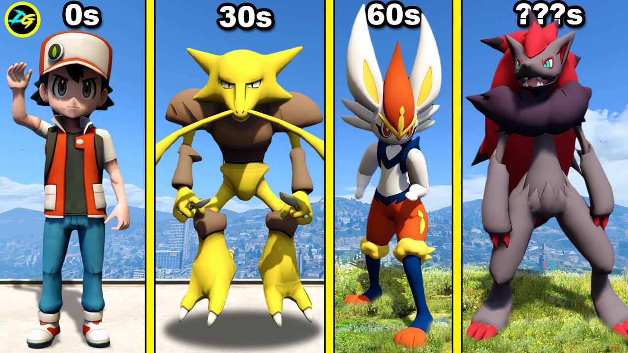 POKEMON SHAPESHIFT Every 60 SECONDS in GTA 5