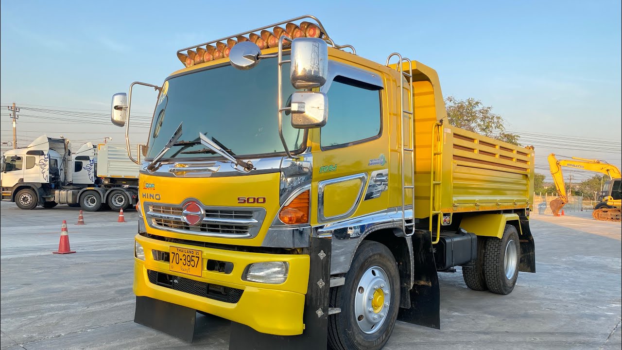 รีวิวHINO 212แรง 6ล้อดั๊มพ์ยางใหญ่ หล่อจัดสีสวยมาก แชสซีแห้งๆแอบแรงมาด้วย ส่งงวด2หมื่นนิดๆจร้า