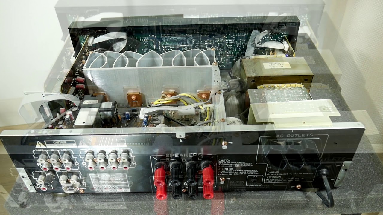 Pioneer A-503R Stereo Integrated Amplifier look inside + first look