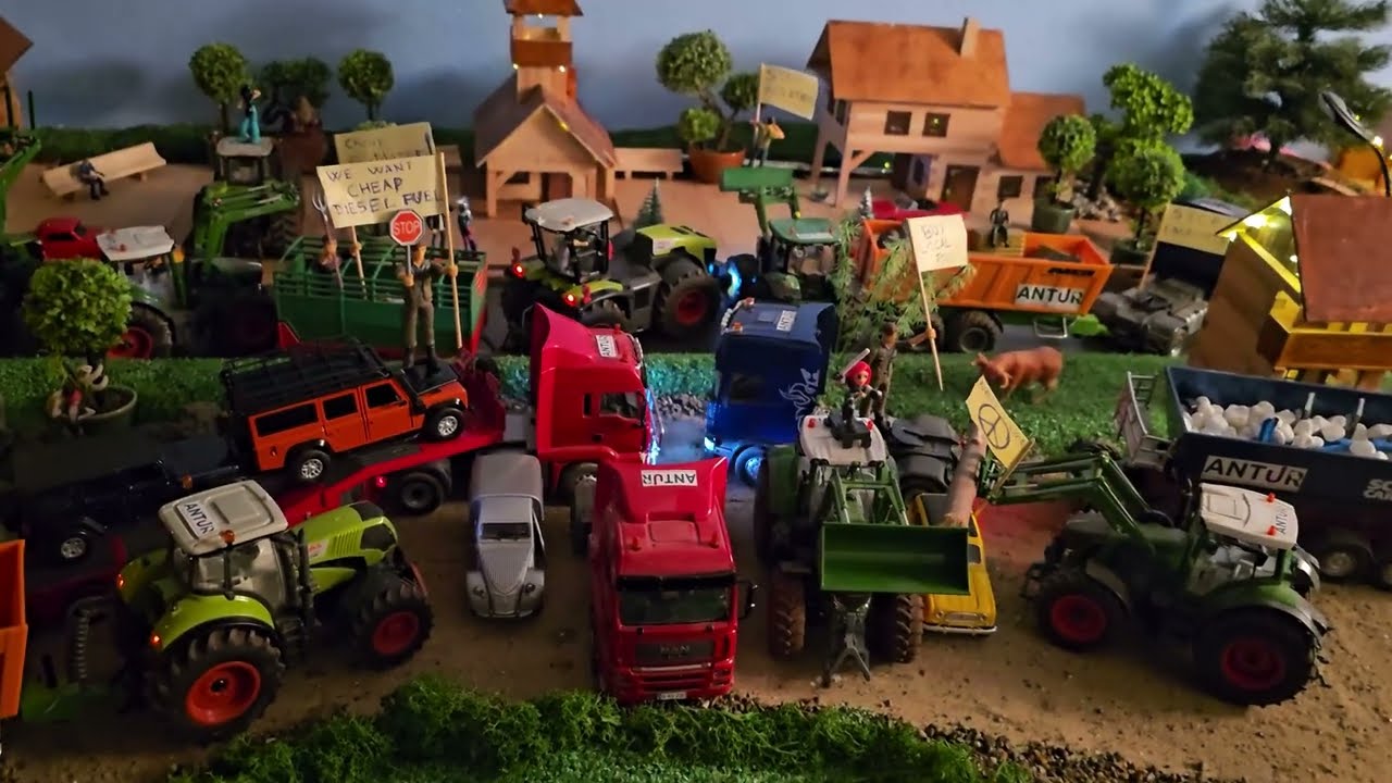 RC Tractors, Trucks and machines - Europe’s farmers and transporters are protesting