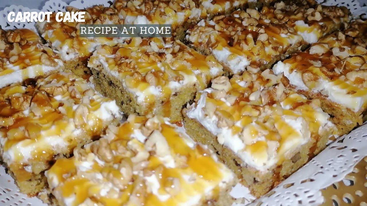 طريقة تحضير كيكة الجزر و الكركاع هشيشة ومذاق روعة يستحق التجربة😋👌#carrotcake