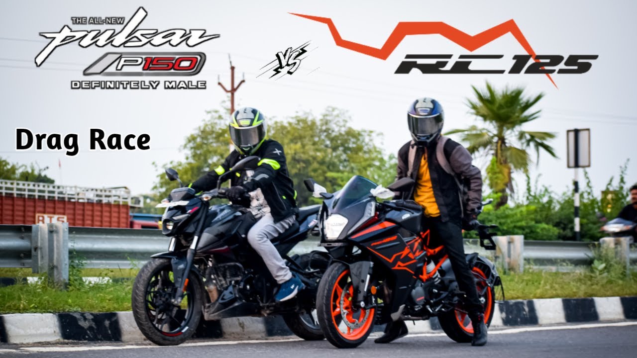 KTM RC 125 Vs Bajaj Pulsar P150 Drag Race | 125cc Vs 150cc Highway Battle