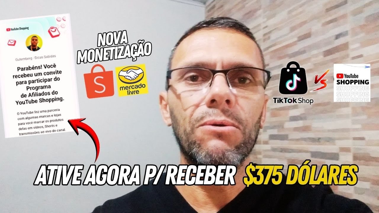 Como Ativar e Configurar NOVA MONETIZAÇÃO Youtube Shopping Passo a Passo