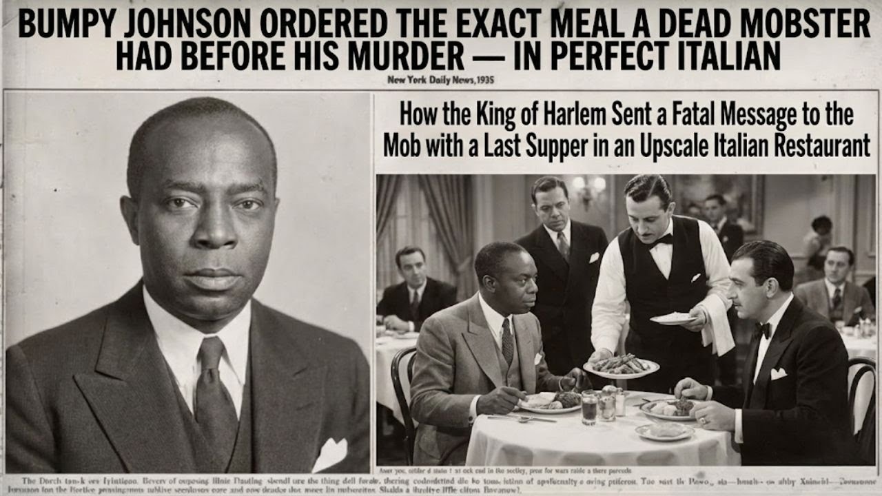 Bumpy Johnson Ordered the EXACT MEAL a Dead Mobster Had Before His Murder — In Perfect Italian
