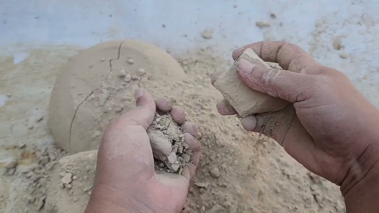 Multani mitti dry floor crumbling KHSH ASMR