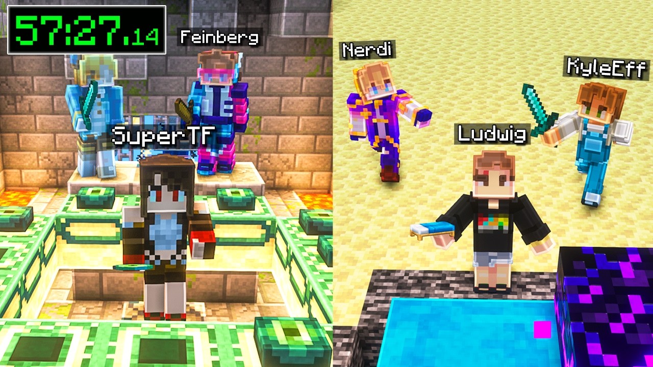 I Challenged These Streamers to 3v3 Speedrun Tournament…