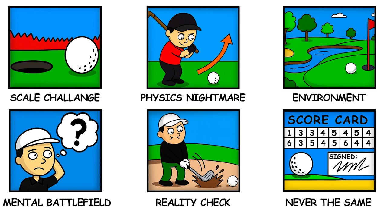 Почему гольф такой СЛОЖНЫЙ? Объяснение за 12 минут