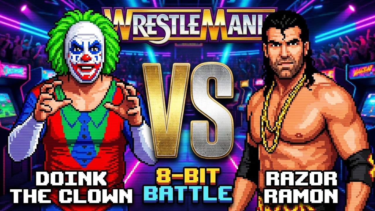 Doink The Clown vs Razon Ramon - Wrestlemania The Arcade Game