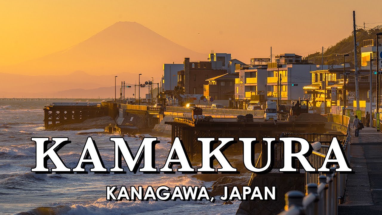 Windy Sunset Walk in Kamakura 鎌倉, Japan 🇯🇵 【4K Spatial Audio】