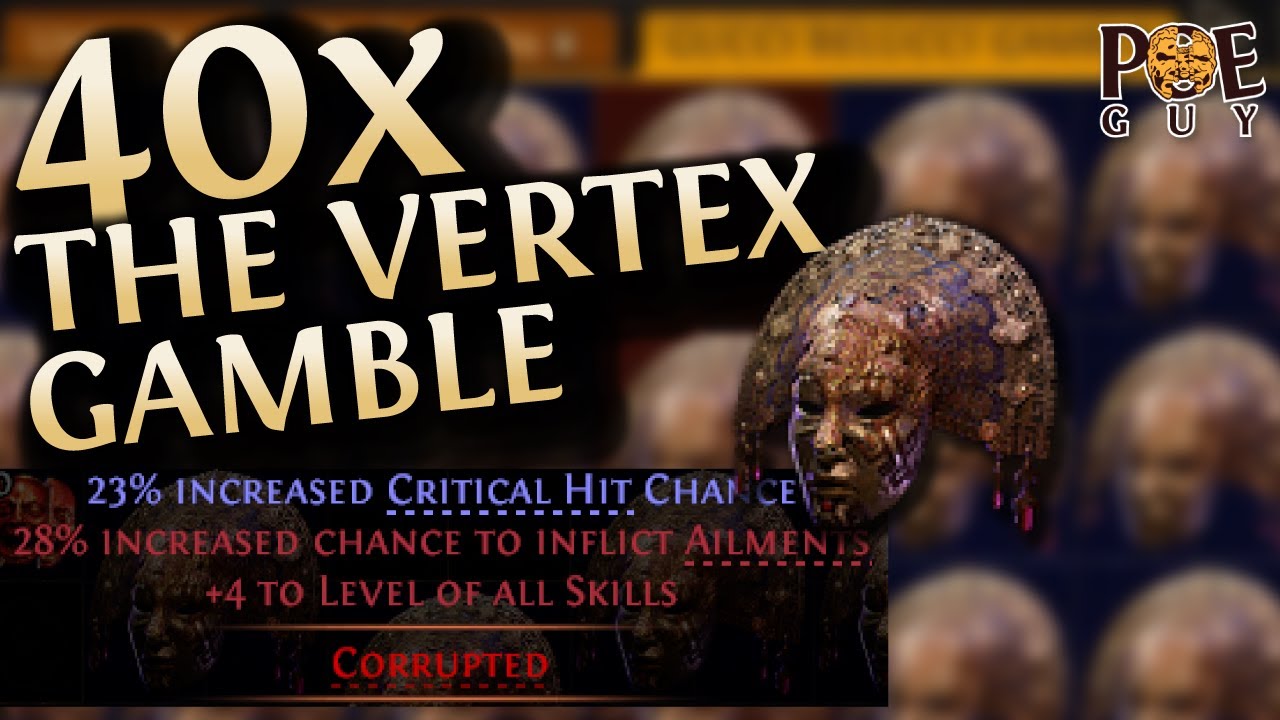 [PoE 2] Авантюра с навыками Vertex +4! // 40 шлемов для прибыли.