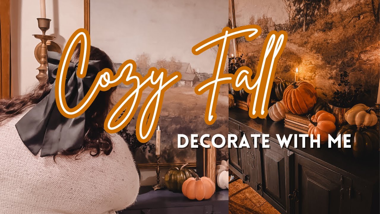 🍁Fall Decorate With Me | Fall 2024 | Fall Mantle | Fall-O-Ween | Cozy Fall Decor🍁