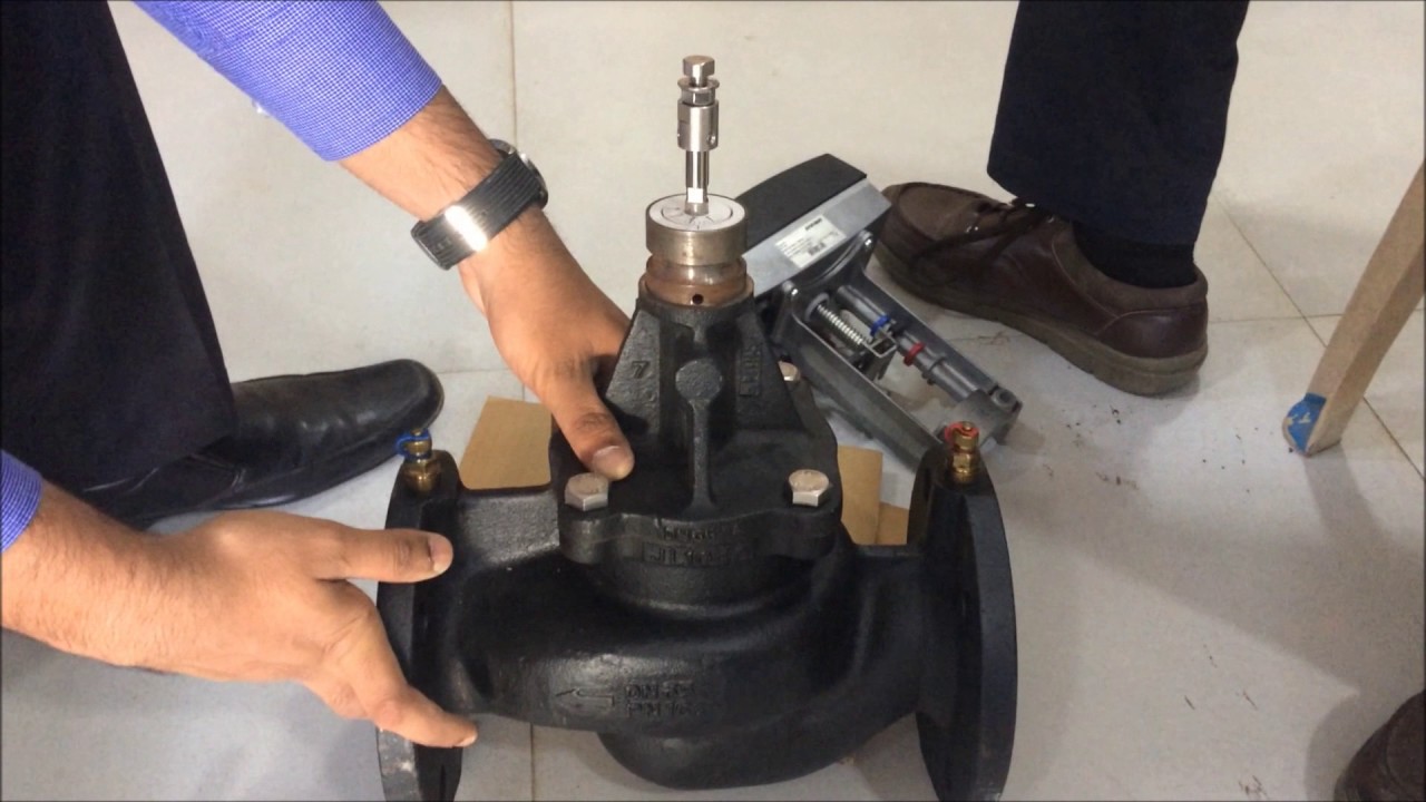 Installation of Frese motoric actuator on PIBCV Frese Optima Compact valve