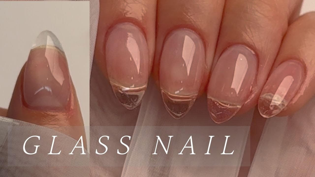 🧊Расширение прозрачного ногтей, как стеклянное яйцо | Наращивание Бильдерзель | Наращивание ногтей