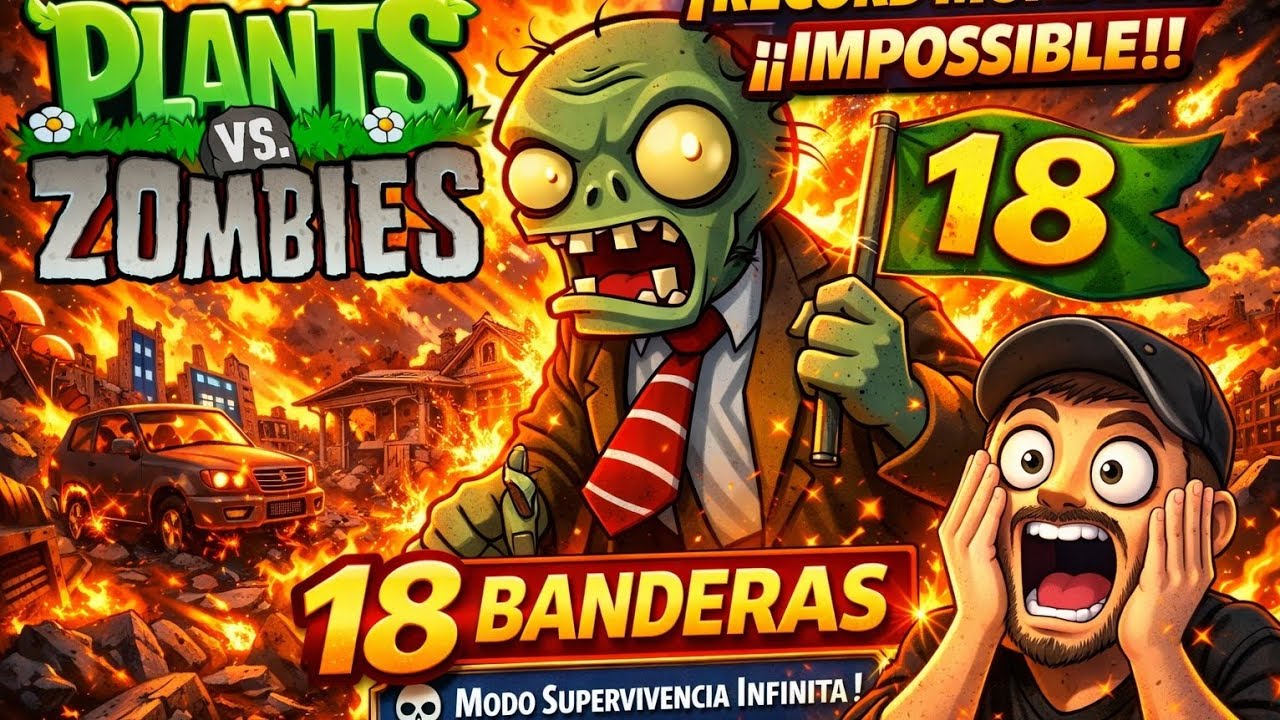 ¿¡SOBREVIVÍ A 18 BANDERAS SIN PERDER NI UNA PLANTA!? 😱🚫🧟‍♂️ ¡EL FINAL ES IMPOSIBLE! 🤯🔥⁉️