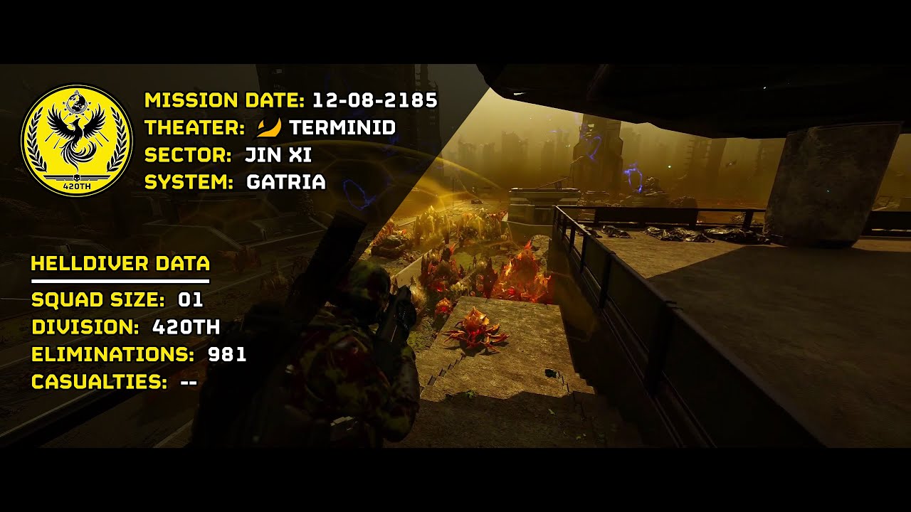 [Helldivers Mission Log] 12.08.2185 - Terminid - Gatria [420th - Trailblazers]