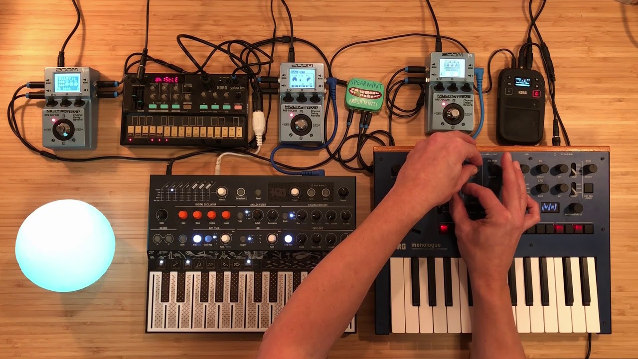 Korg Monologue, Arturia MicroFreak, Volca FM Ambient Jam - Ocean Space