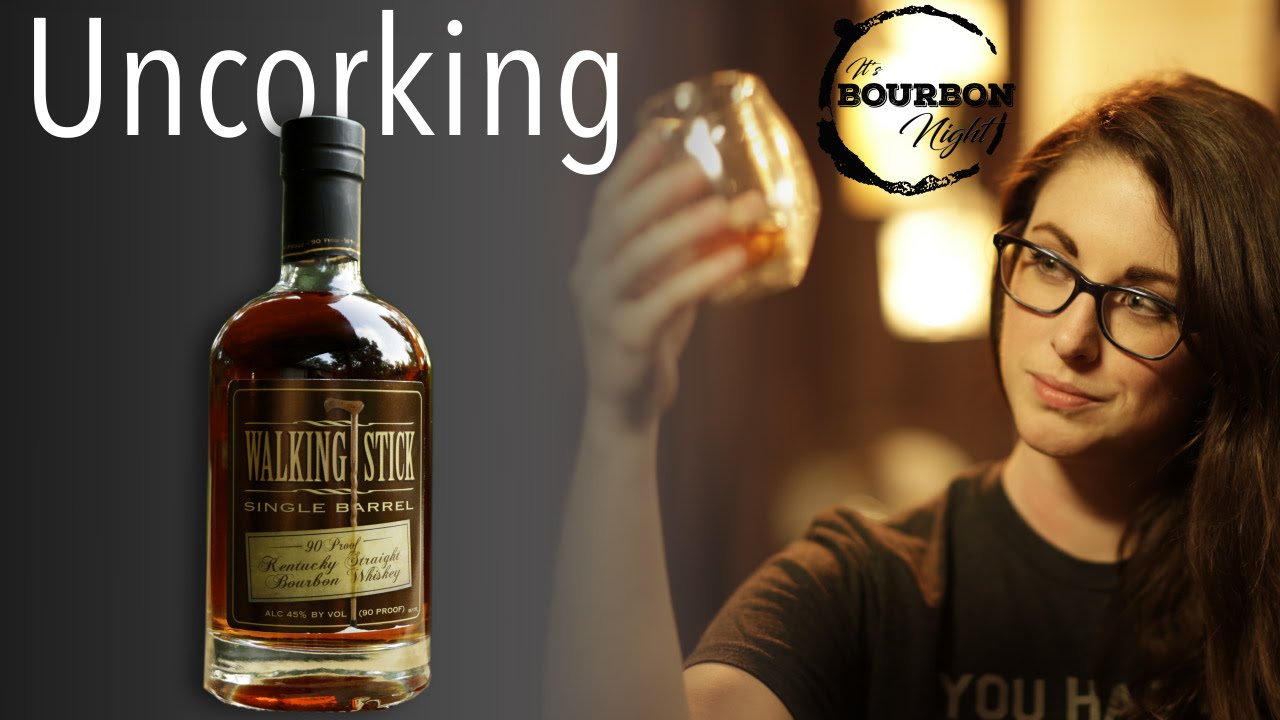 Uncorking Walking Stick Kentucky Straight Bourbon Whiskey