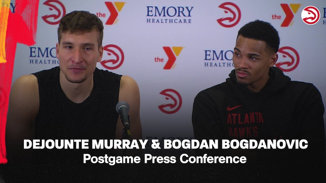 Hawks vs. Celtics Postgame Press Conference: Dejounte Murray & Bogdan Bogdanovic