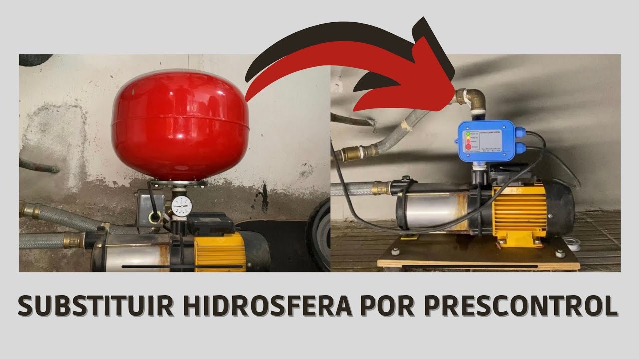 Como substituir hidrosfera por prescontrol en bomba de agua.