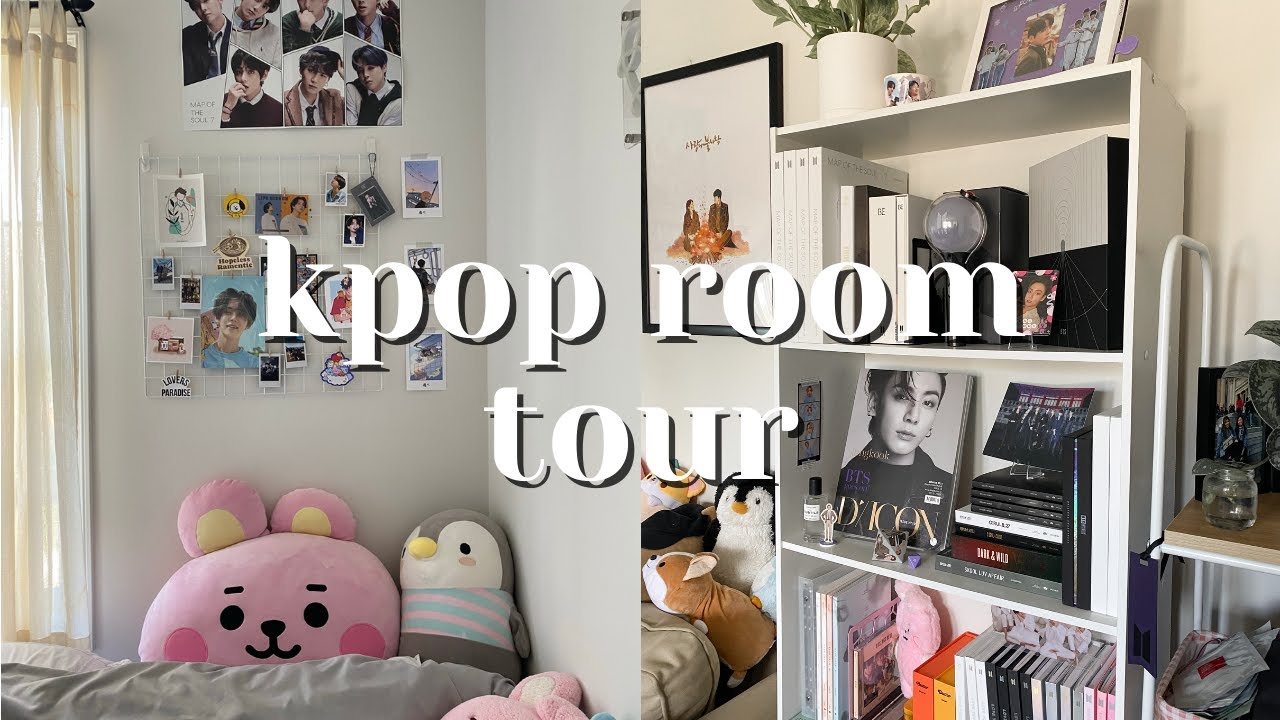 updated aesthetic room tour | kpop + anime inspired!