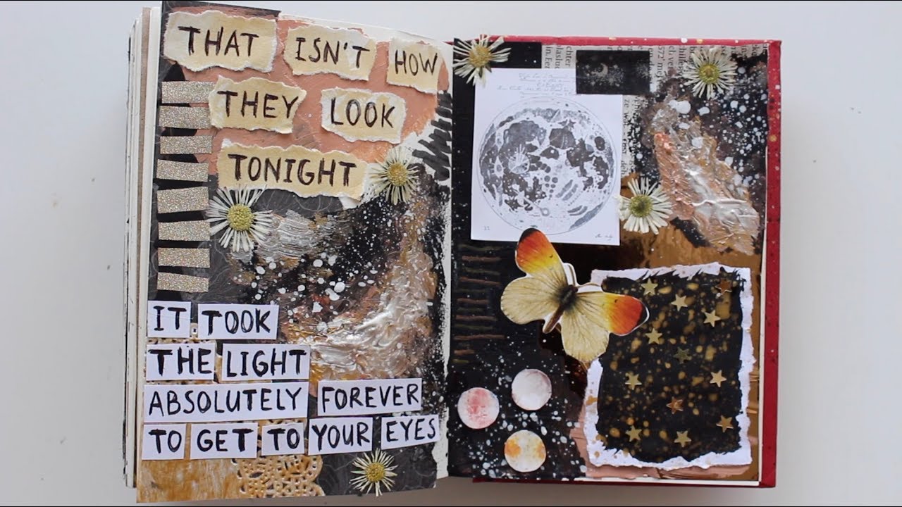 Art Journal Inspiration #18 (ASMR - no talking)