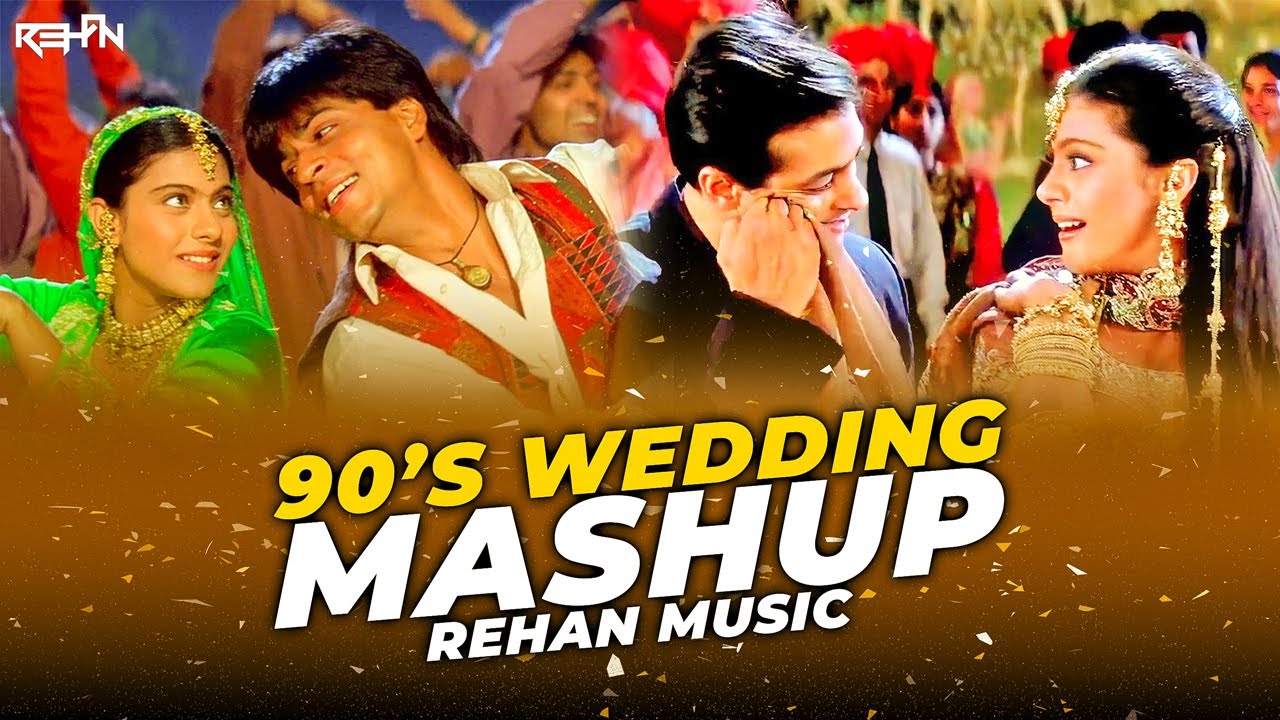 90's Bollywood Wedding Mashup | 90s Hindi Songs | Old is Gold 90s Dj Hits | Rehan Music