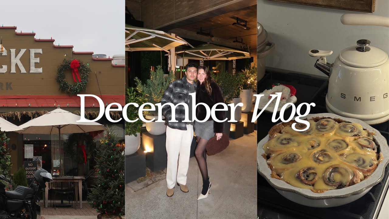 December Vlog | hosting for the holidays in nashville, cheekwood lights, bathroom organization