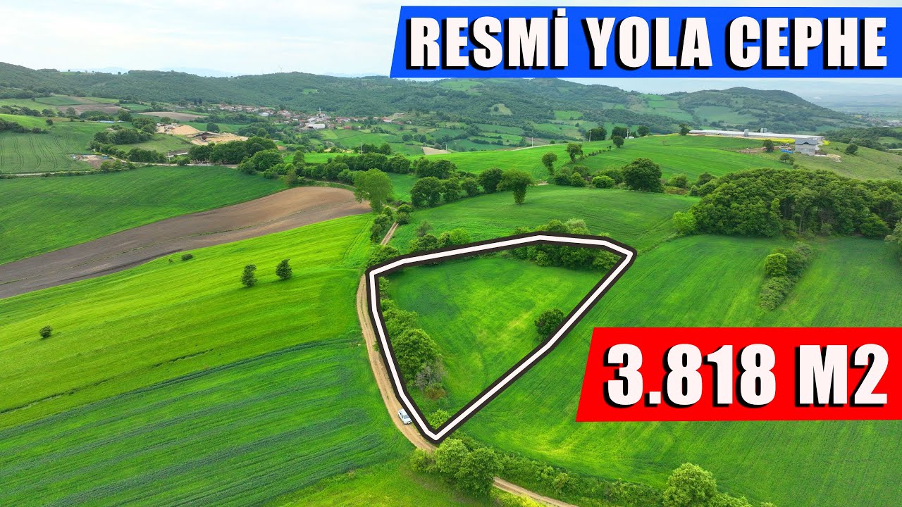1878((SATILDI))KÖYE YAKIN RESMİ KADASTRO YOLUNA CEPHE 3.818 M2 TARLA/ GÖNEN ŞEHİR MERKEZİ 12 KM