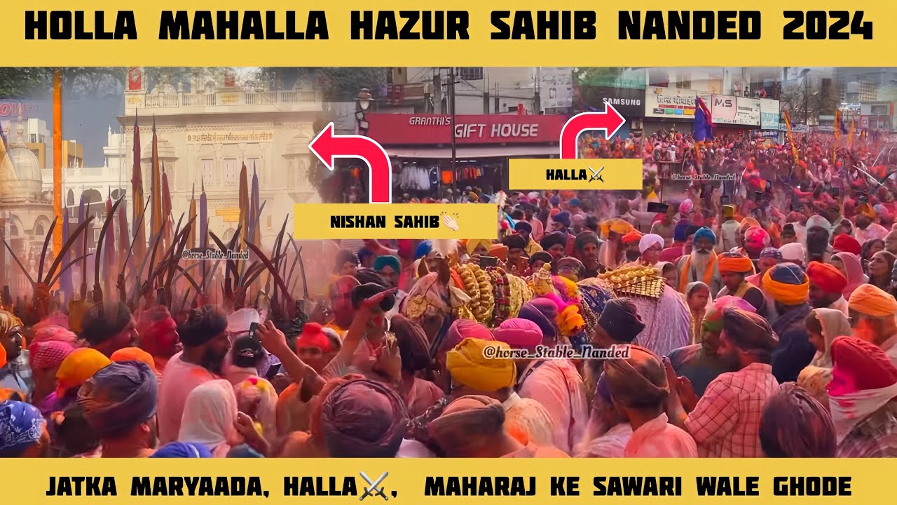 HOLLA MAHALLA HAZUR SAHIB 2024 || BABA ANMOL SINGH JI || HALLA⚔️