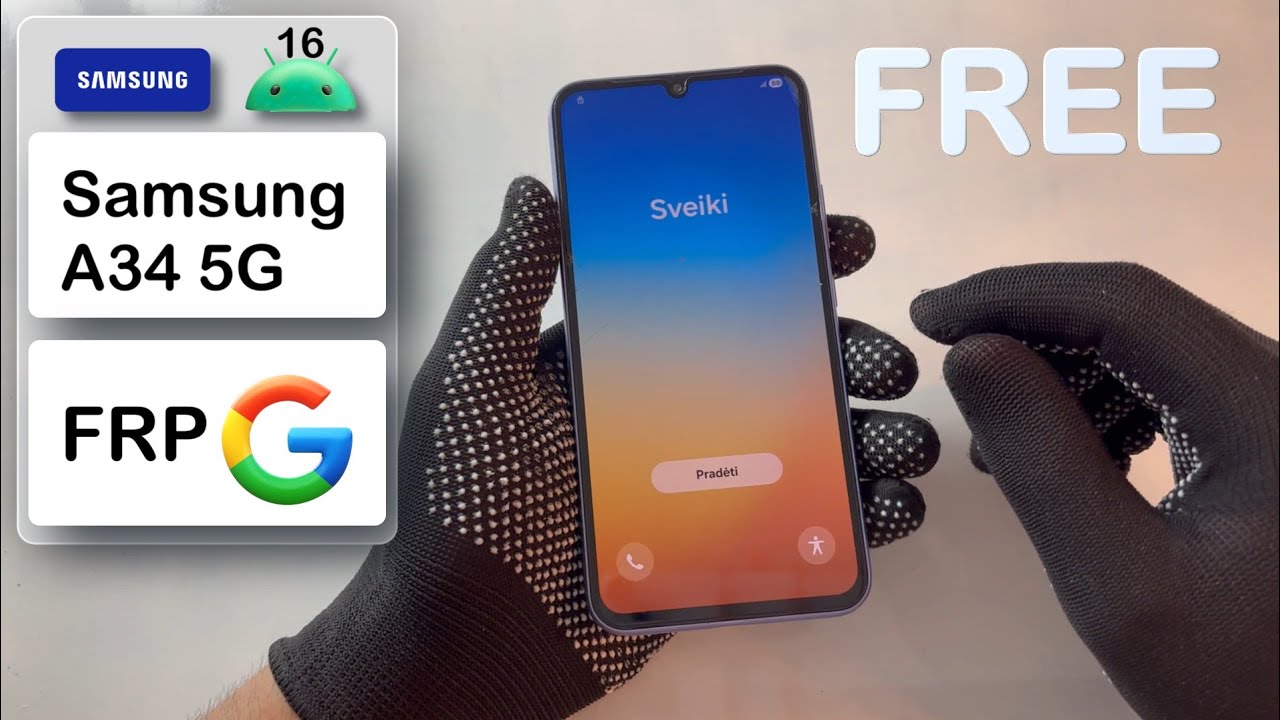 Eliminar Cuenta de Google Samsung A34 5G | Android 16 | Free
