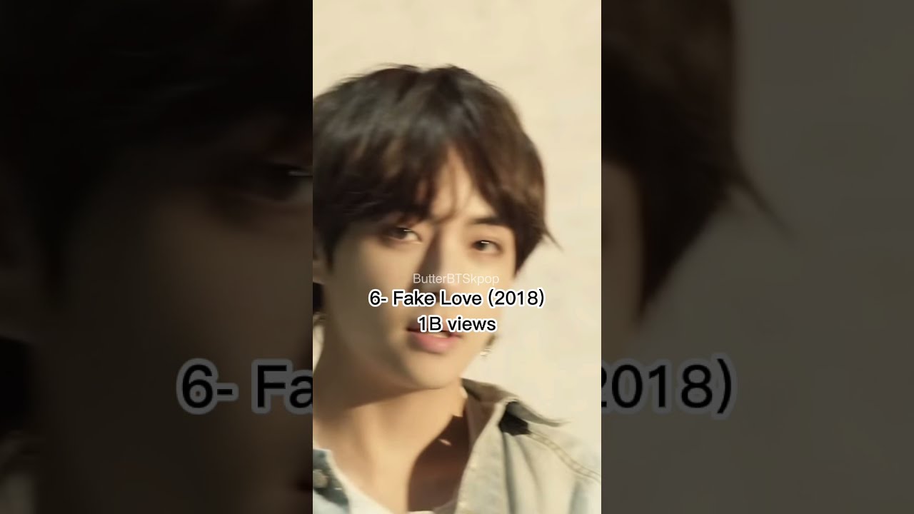 Top 6 most viewed BTS songs.