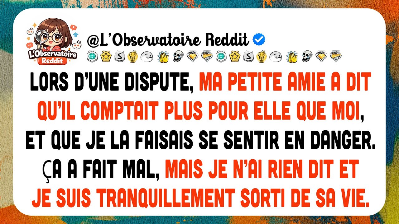 Lors D’une Dispute, Ma Petite Amie A Dit Qu’il Comptait Plus Pour Elle Que Moi, Et Que Je Faisais…