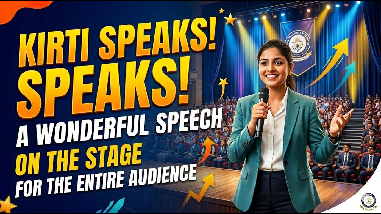 Kirti Returns! 🎤 | Heartfelt Speech at Swami Atmanand H.S. School