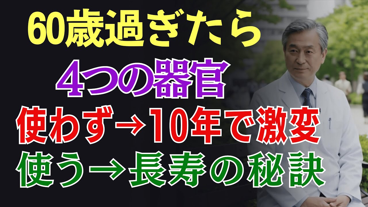 人生後半の生活品質を決める4つの器官【使わないと10年で激変】 [医師たちの健康録] [高齢者の健康]