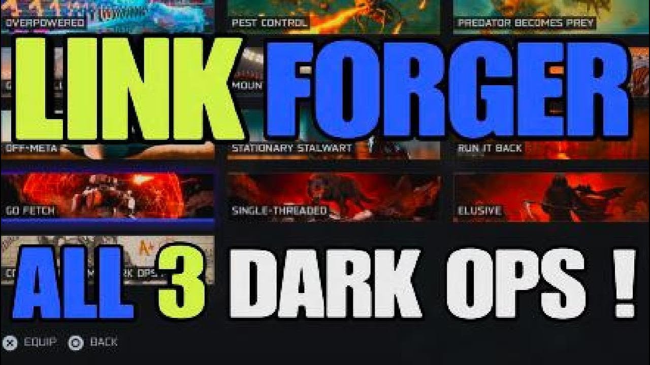 * ALL 3 DARK OPS * Guide for Link Forger Glitch Fracture on BO7 Endgame !!!