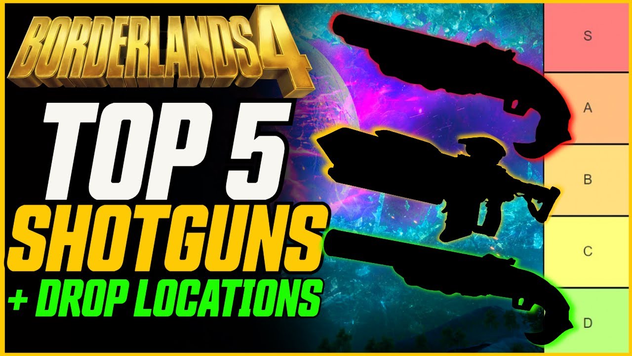 Top 5 Best Shotguns in Borderlands 4 (& Where to Find Them!) // Borderlands 4 Legendary Gun Guide