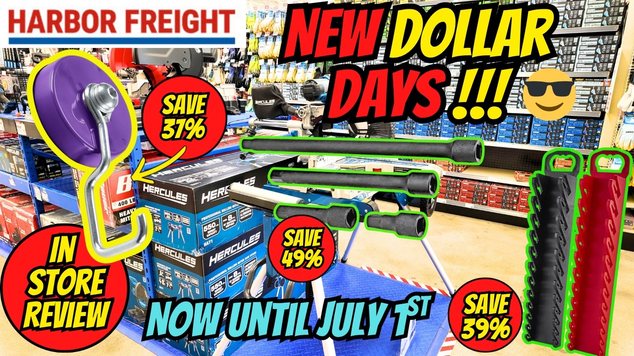 Купоны Dollar Days в Harbor Freight уже в продаже!