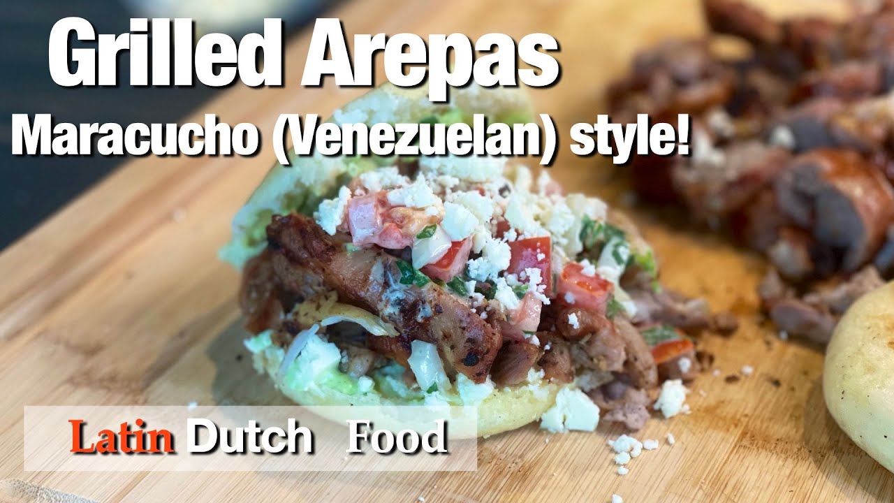 Grilled Arepas with Grilled Chicken Maracucho (Venezuelan) style