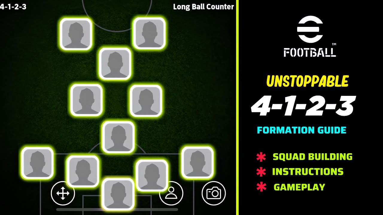 🔥Unstoppable New 4-1-2-3 Formation Guide For All Playstyles efootball26 mobile 