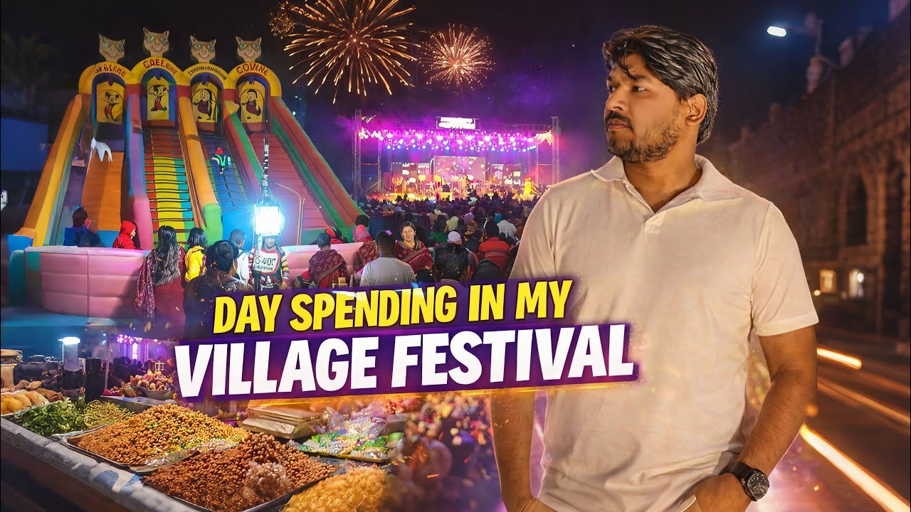 Village Mela Vibes ✨ | Food, Rides & Night Festival | Vlog - 0115 | @BAB-THE-BLOGGR