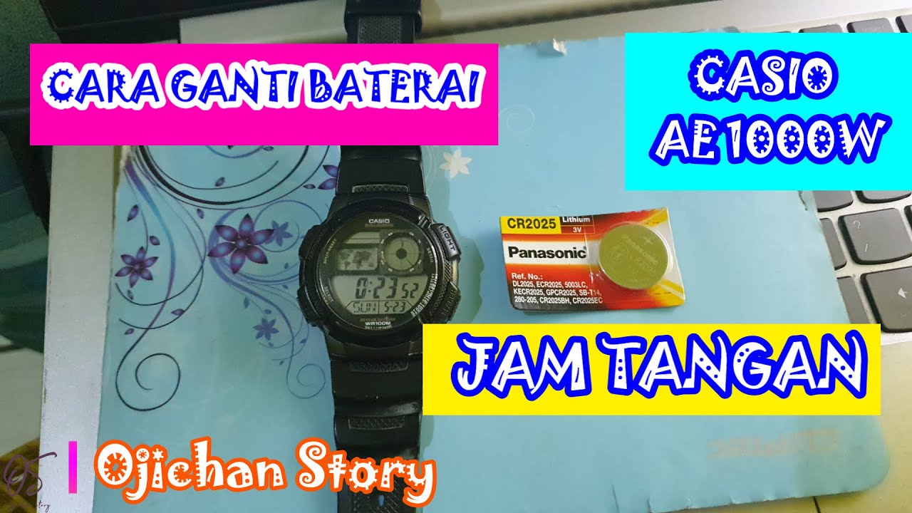 Cara Ganti Baterai Jam Tangan Casio A1000W CR2025