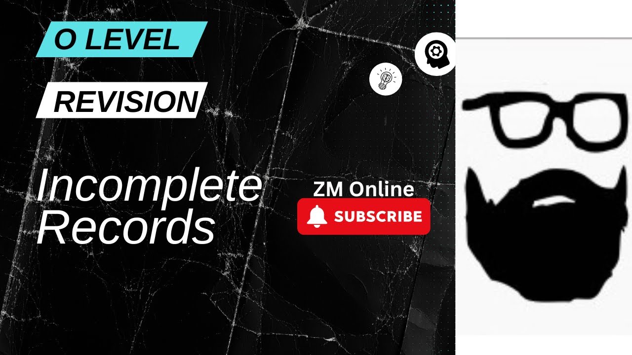 Incomlete Records Revision for O level by Sir ZM