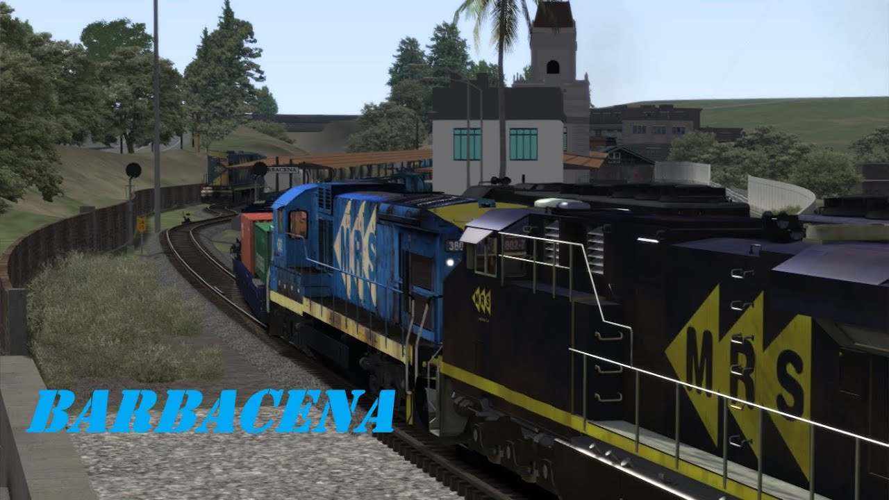 Trem cargueiro da MRS Passando por Barbacena - Tsreload2019