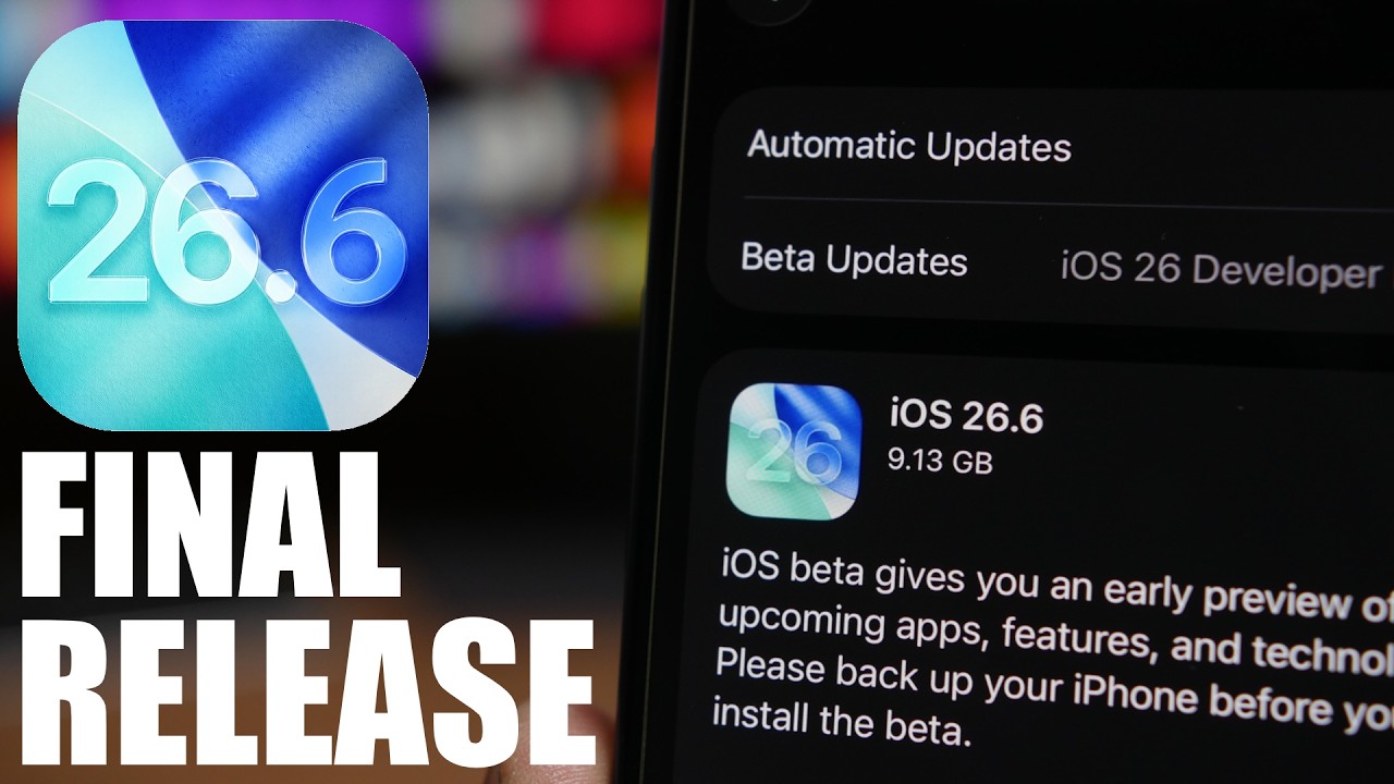 iOS 26.6 Final RELEASE Date !
