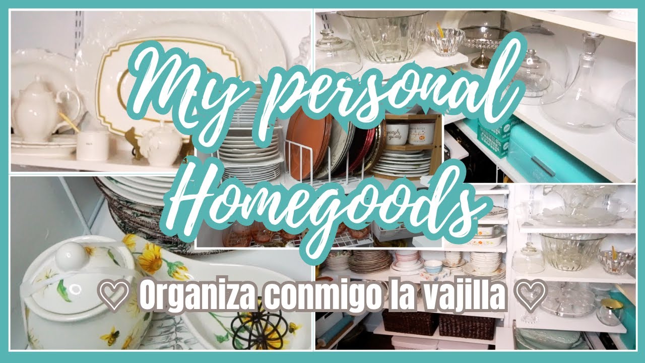 Como organizar la Vajilla 🍽️ | Organiza tu casa | My personal Homegoods | Organízate conmigo |How to